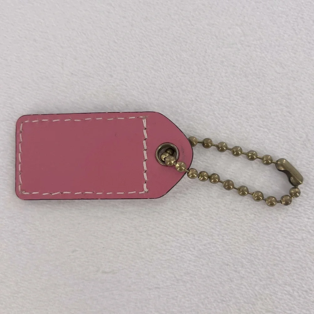 Coach Pink Bag Tag - Picture 3 of 6